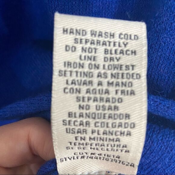 ECI blue long sleeve dress || size small - Picture 4 of 7